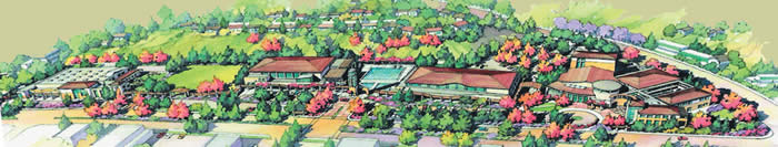 Illustration of buildings